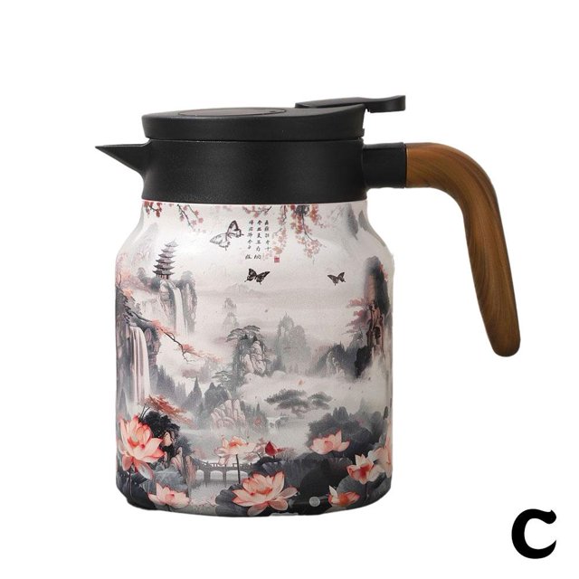 Large Capacity Glass Tea Pot With Filter Stainless Steel Filter Heat-resistant Y4