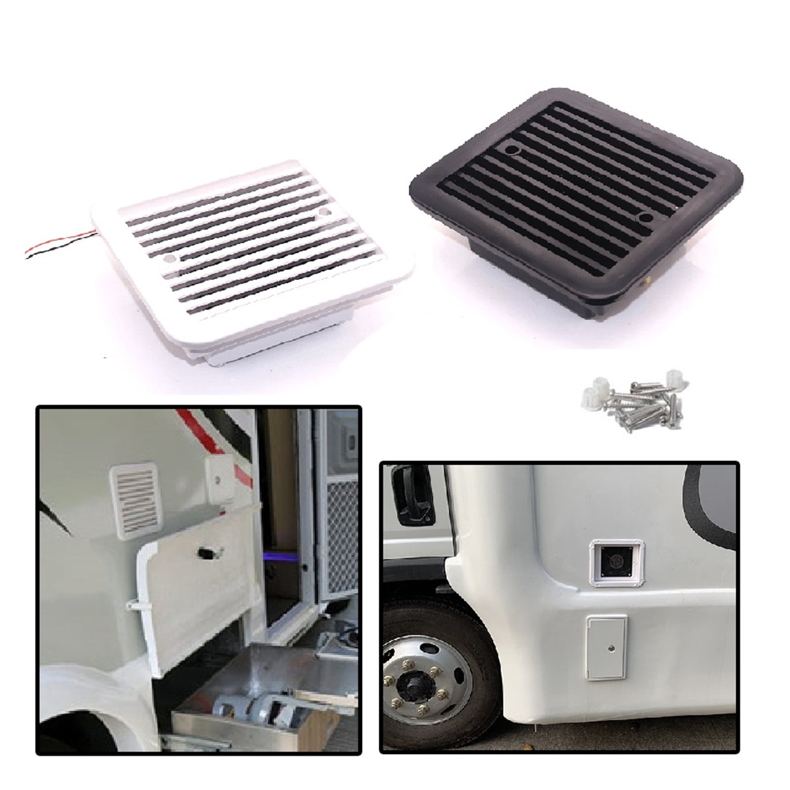 12V Fridge Vent With Fan For RV Trailer Caravan Side Air Outlet Ventilation Exhaust Fan Car Replacement Accessories ,Easy to Use