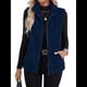 thumbnail image 3 of Chaleco Acolchado Sin Mangas para Mujer, Chaqueta con Cremallera, Abrigo de Moda para Otoño y . Azul Oscuro L, 3 of 8