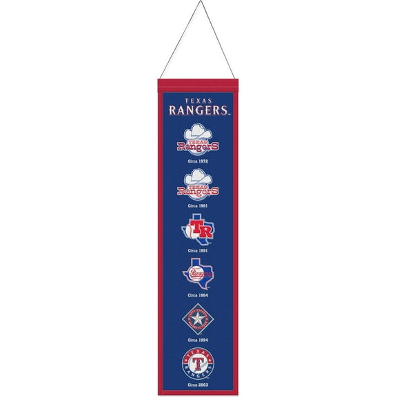 MLB Texas Rangers Evolution 8" x 32" Wool Banner