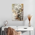 thumbnail image 2 of Elephant Stock Earth Melodies Wall Art - Vertical Canvas Wall Art - Living Room Wall Decor - Abstract Canvas - White And Gray Decor By Mara Galvao - 16" x 24", 2 of 8
