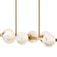 thumbnail image 4 of Fredrick Ramond 41906 Selene 10 Light 55" Wide Linear Chandelier - Black, 4 of 7