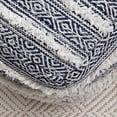 thumbnail image 7 of Ouray 20" x 20" x 20" Blue & Ivory Pouf, 7 of 7