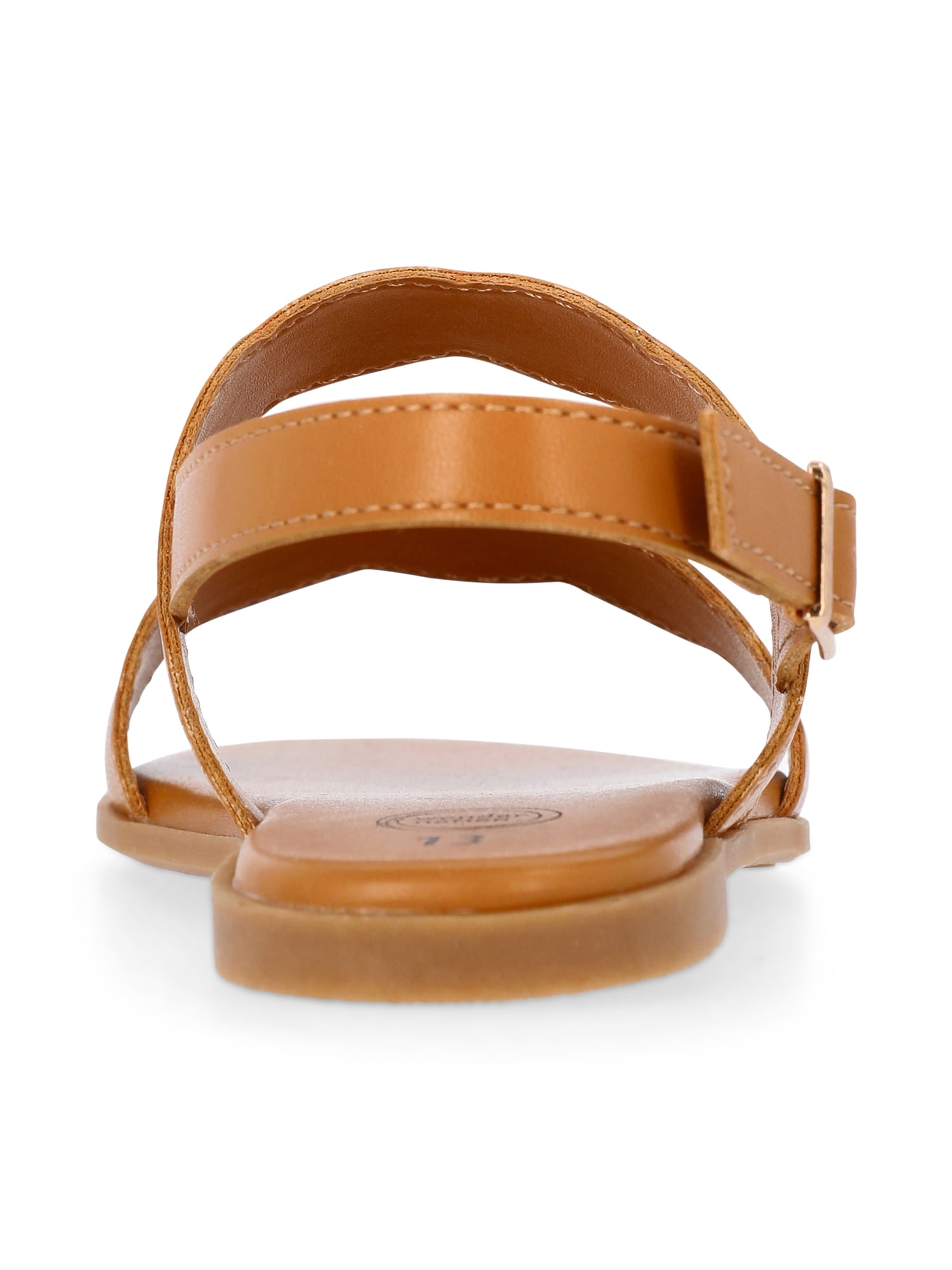 Wonder Nation Girls Two-Strap Slingback Sandals