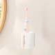 thumbnail image 4 of Estante de pared de plástico blanco para maquinillas de afeitar | Estante adhesivo para baño con ganchos | Organizador multifuncional para afeitadoras y artículos de aseo | Instalación sin taladros, 4 of 6