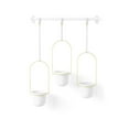 thumbnail image 3 of Triflora Hanging Planter White/Brass, 3 of 7