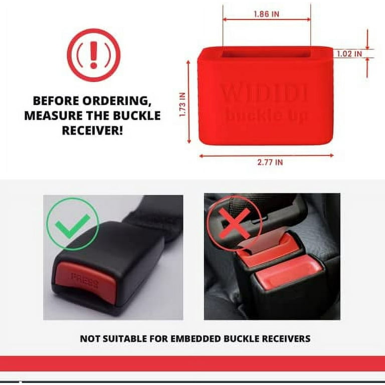 2-Pack Car Seat Belt Buckle Holder - Wididi Buckle Up - Car