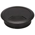 thumbnail image 1 of 2 pcs 50 mm Diameter Desk Cable Grommets Hole Cover Black, 1 of 5
