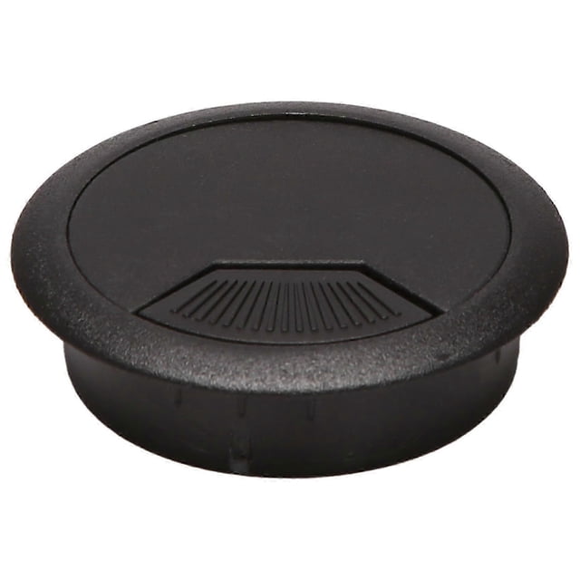 2 pcs 50 mm Diameter Desk Cable Grommets Hole Cover Black
