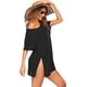 thumbnail image 2 of Ekouaer Women's Swimsuit Beach Cover Up Short Sleeve Cover Ups for Swimwear Bathing Suit Coverups S-XXXL, 2 of 5