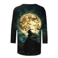 thumbnail image 5 of Sheghy Tops for Women Going Out Womens Halloween Lapel Collar Long Sleeve Shirt - Printed Button Down Casual Multicolor S, 5 of 5