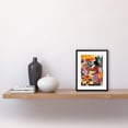 thumbnail image 2 of Danish Pastel Aesthetic Florist Flower Market Watercolour Painting Woman Floral Artwork Framed Wall Art Print 9X7 Inch, 2 of 5