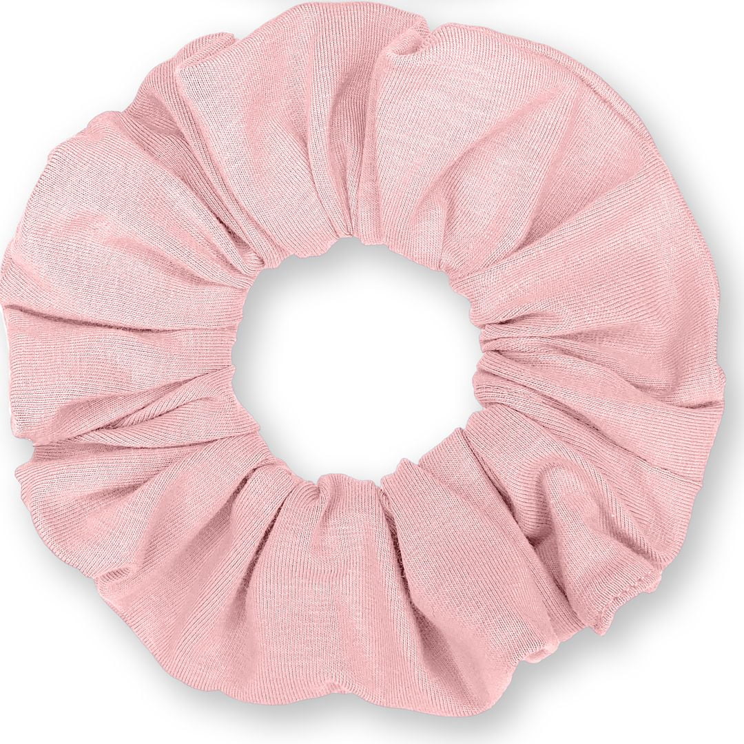 Scrunchies Cotton Knit Standard Size 3-Pack Ponytail Holder Made in USA Scrunchie King Blush