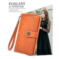 thumbnail image 3 of Coofit Women Wallet Retro Wristlet Wallet Clutch Wallet with Hollow Design, 3 of 5