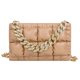 thumbnail image 4 of Bolsa bandolera con entramado de cuero PU para mujer con cadena de color sólido (Caqui) Ehuebsd Para Estrenar, 4 of 8