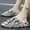Gray, variant on Pillow Slippers for Women and Men, Soft Summer Cloud Sandals, Non Slip Quick Drying Shower Slides, Cushioned Thick Sole, Comfort Indoor and Outdoor Shoes