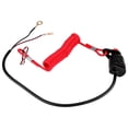thumbnail image 2 of Interruptor de parada de emergencia del motor para cortacéspedes fueraborda de motocicleta con cordón de amarre, 2 of 14
