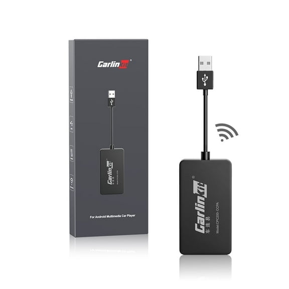 CarlinKit CCPA Wireless CarPlay&Wireless AA for Aftermarket Android Head Unit, Screen Mirroring, Fota Upgrade,for Android 4.4.2 or Above, Black