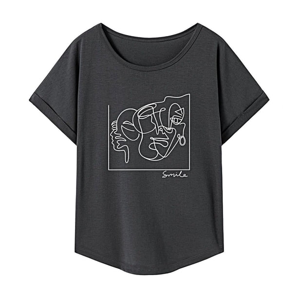 Camiseta Salvador para mujer de verano suave ajuste regular básica S