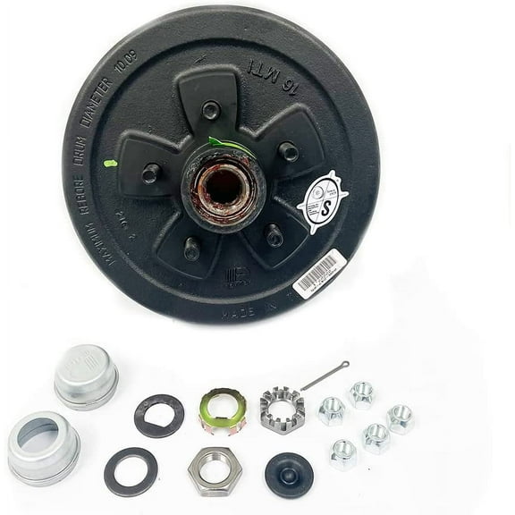 Southwest Wheel Pre-Greased Easy Assemble 5 on 4-1/2" USA Hub & Drum for 3,500 lbs. Trailer Axle