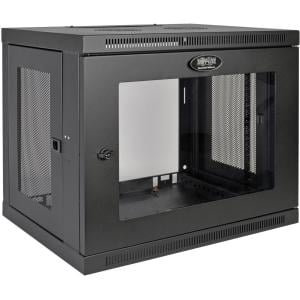 Tripp Lite 9U Wall Mount Rack Enclosure Server Cabinet w/ Acrylic Glass Front Door - 19
