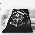 thumbnail image 1 of Manta de forro polar de Motorhead England, súper suave y acogedora, ligera, mullida y cómoda, manta de franela cálida y afelpada para sofá, cama y sofá., 1 of 5