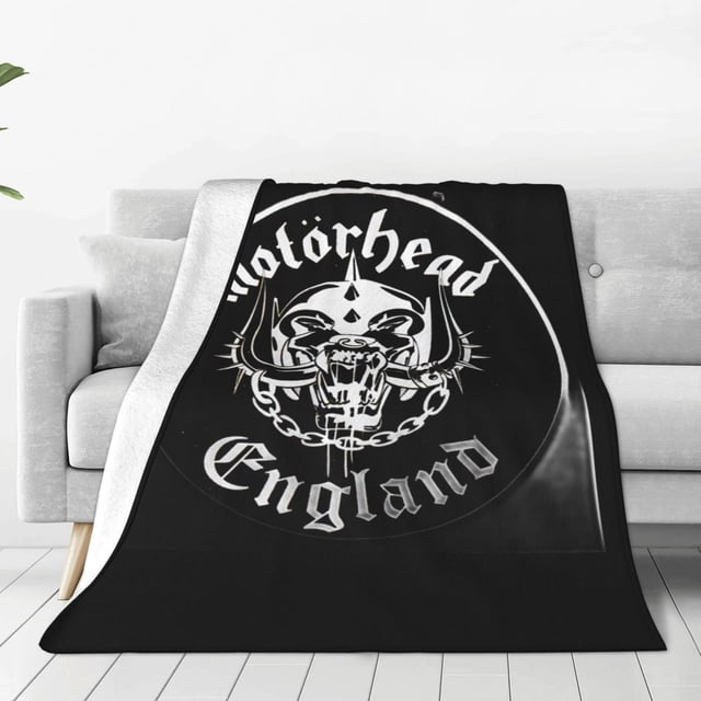 Manta de forro polar de Motorhead England, súper suave y acogedora, ligera, mullida y cómoda, manta de franela cálida y afelpada para sofá, cama y sofá.