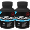 Naturo Sciences Naturo Nitro Maximus Nitric Oxide Booster, High Potency NO Booster 60 Ct, 2 Pack