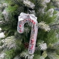 thumbnail image 4 of Fiudx Bastón de Nieve Navideño con Espejo de Espuma, Colgante de Vidrio Artesanal, Juego de Luces Reflectantes, Decoración Navideña Versátil, Adorno para Árbol o Repisa, Regalo Perfecto, Tamaño 16 X, 4 of 4