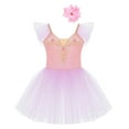 thumbnail image 2 of YONGHS Kids Girls Ballerina Swan Lake Dance Leotard Dress Tutu Skirt Dancewear, 2 of 7