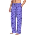 thumbnail image 6 of Sikiie Purple Snowflake Elegance Pajama Pants Men, PJ Bottoms, Sleep & Lounge Pants-Medium, 6 of 6