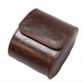 thumbnail image 1 of Estuche de Viaje con Rollo de Reloj de 1 Ranura, Vitrina Portátil de Vintage para Relojes, Caja de Almacenamiento para Relojes, Organizadores de Relojes, Marrón S, 1 of 7