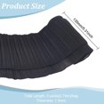 thumbnail image 2 of 3 Yards 2-Layer Tiered Ruffle Pleated Chiffon Lace Fabric 5-1/4 inch Wide Black Pleated Chiffon Elastic Lace Ruffle Trim for Sewing Bridal Wedding Decorations DIY, 2 of 9