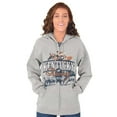 thumbnail image 3 of Kentucky Roots Cute State Shape Map Unisex Fleece Graphic Zip Up Hoodie Brisco Brands 2X, 3 of 5