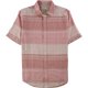 thumbnail image 1 of Tasso Elba - Camisa a cuadros teñida cruzada para hombre, color rosa, pequeña Tasso Elba Botones al frente, 1 of 1