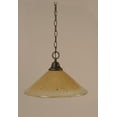 thumbnail image 1 of Chain Hung Pendant Shown In Dark Granite Finish With 16 Amber Crystal Glass, 1 of 1