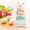 thumbnail image 1 of Adornos artesanales de conejito de Pascua, suministros para festivales de dibujos animados de resina (huevo de conejo), 1 of 5