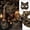 A, variant on Leopard Print Cat Masquerade Mask, Half Face Animal Kitty Mask with Elastic Strap for Halloween Costume Party Cosplay Night Event