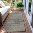 thumbnail image 6 of Addison Rugs Chantille Indoor/Outdoor Transitional Stripes Khaki Washable Runner Rug, 2'3" x 7'6", 6 of 6