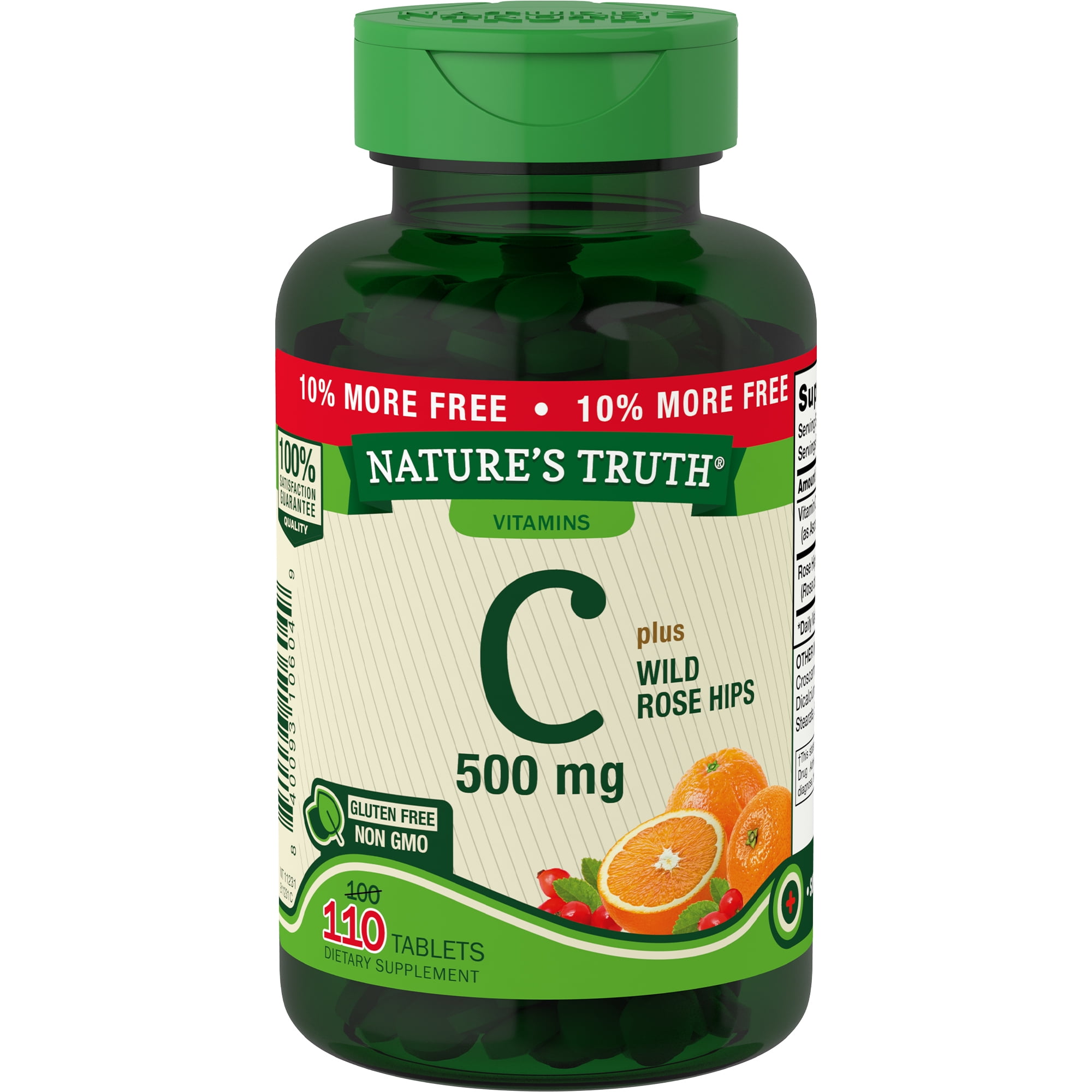 Nature's Truth Vitamin C Tablets, 500 mg, 110 Count