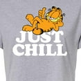 thumbnail image 3 of Garfield - Just Chill - Juniors Cropped Cotton Blend T-Shirt, 3 of 5