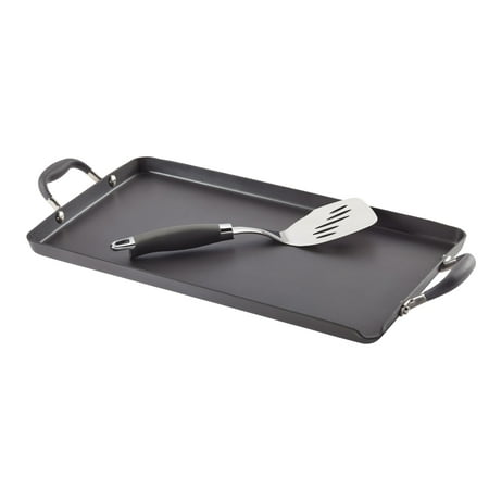 

Advanced Hard-Anodized Nonstick Double with Mini Turner Gray