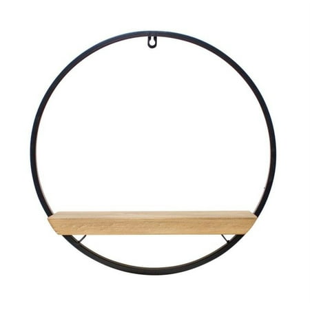 

Melrose Circle Shelf 17 L x 17.5 H Iron/Wood