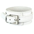 thumbnail image 6 of EHJRE Fashion Jewelry Vintage PU Cow Leather Wide Cuff Bracelet Snap Bangle for Men White, 6 of 9