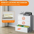 thumbnail image 5 of Locking Filing Cabinet with 3 Drawer Heavy Duty Large Metal Cabinet Home Office Lateral File Cabinets Wide Steel Cabinets for Legal/Letter Size File,Assembly Required, 5 of 12