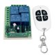 thumbnail image 1 of Módulo De Interruptor De Luz De De 1 PC DC12V 4CH Con Control Remoto De 4 Botones 433MHz Sunnimix Módulo de interruptor de control de relé, 1 of 7