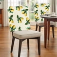 thumbnail image 4 of Summer Lemon Chair Covers Set of 4 Country Watercolor Farm Yellow Fruit Green Leaf Bow Chair Back Covers Stretch Removable Washable Slipcovers Protector for Dining Room Kitchen Party Decor, 4 of 9