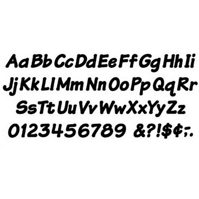 Trend Enterprises T-2703 Ready Letters 4 Inch Italic Black