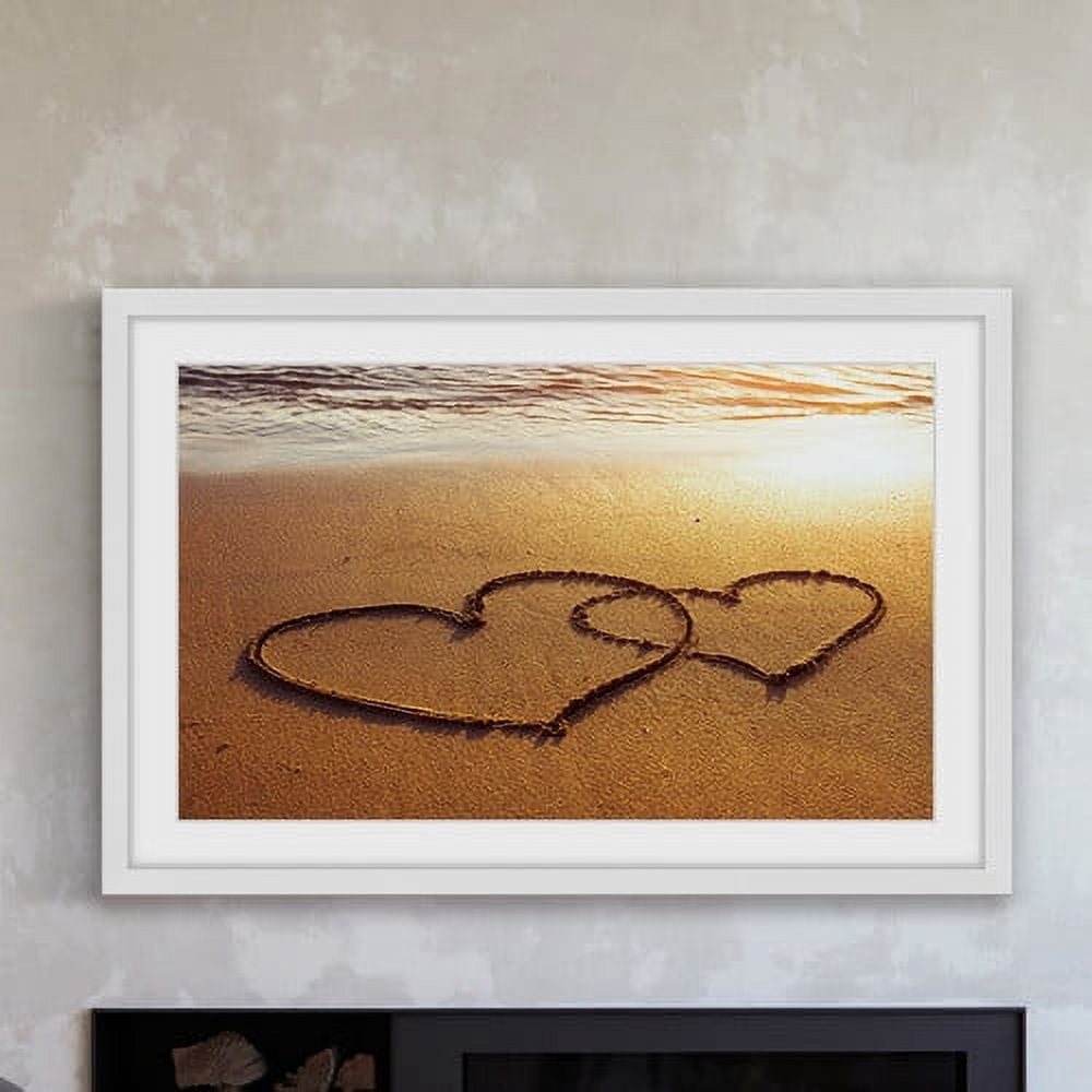 Marmont Hill "Double Hearts" Framed Painting Print