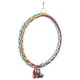 thumbnail image 2 of Juguete de anillo de cuerda de algodón para pájaros, columpio colorido para loros, juguetes para periquitos, cacatúas, agapornis, pinzones, guacamayo L, 2 of 12